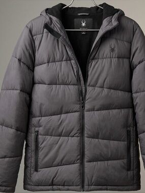 SPYDER Men’s Large Puffer Jacket Grey